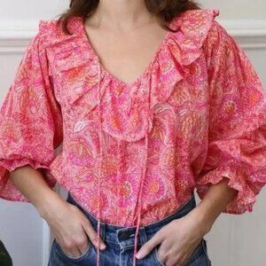 Mille May Top in Pink Carnation Size XS
